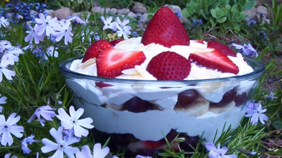 Fruit And Cream Layered Salad recipe