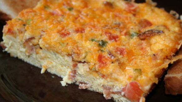 Cheddar Tomato Oven Omelette recipe