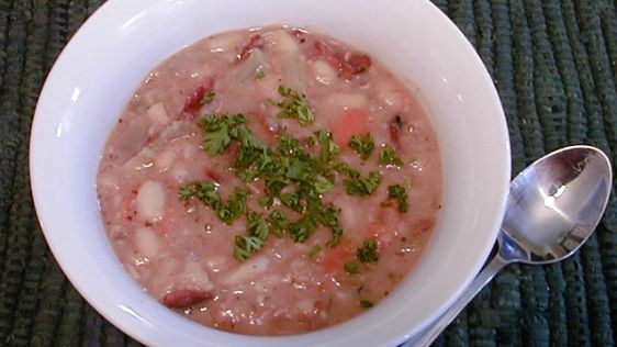 Real Simple Bean And Bacon Soup recipe