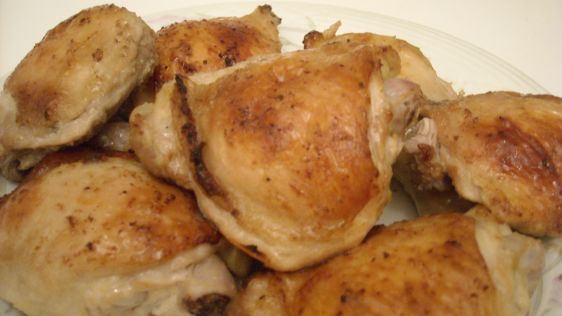 Garlic Lemon Roast Chicken Thighs recipe