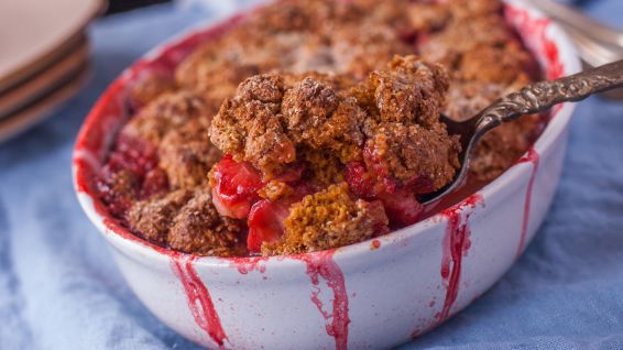 Simple Strawberry Cobbler recipe