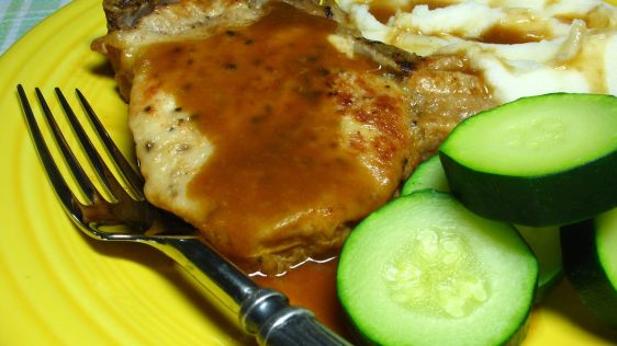 Easy Baked Pork Chops With Gravy And Rice recipe