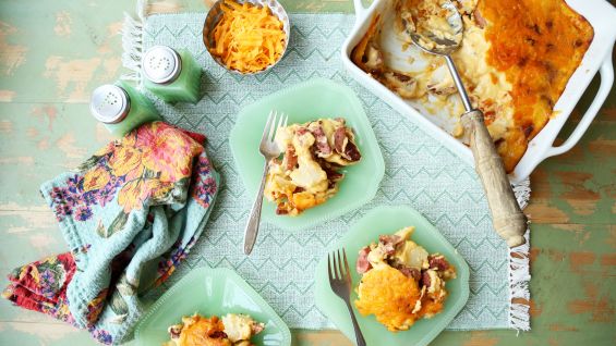 Jolean's Cheese Potato Smoked Sausage Casserole recipe