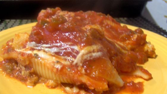 Three Cheese Stuffed Jumbo Pasta Shells recipe