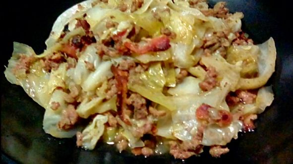 Fried Cabbage With Bacon recipe
