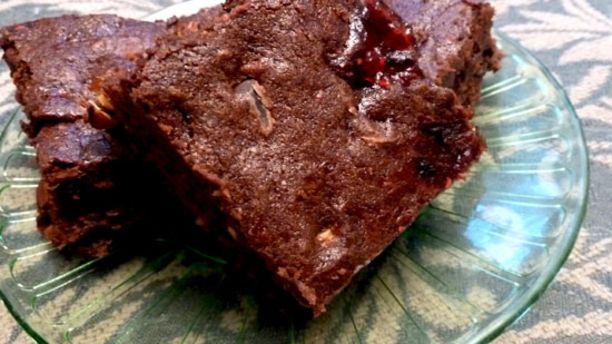 Fudge Raspberry Brownies recipe