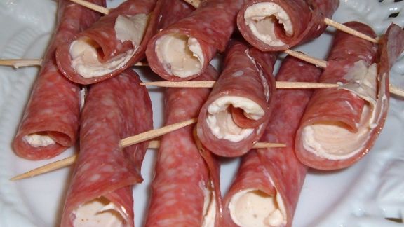 Quick Tasty Salami Roll Ups recipe