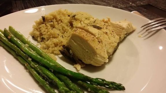 Rachael Ray's Garlic Roasted Chicken With Rosemary And Lemon recipe