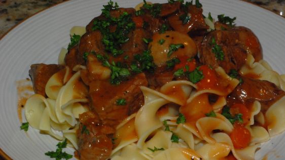 Beef In Red Wine Mushroom Sauce recipe