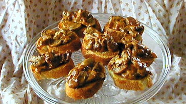 Deviled Mushrooms On Toasted Ciabatta recipe