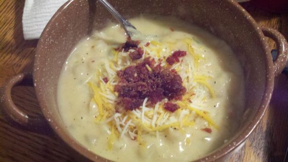 Super Easy Hash Browns Potato Soup recipe