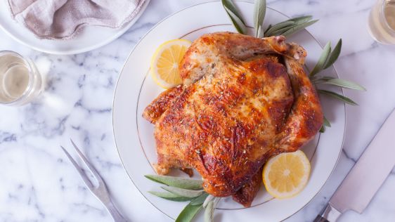 Delicious Roast Chicken Or Turkey Cornish Hens Etc recipe
