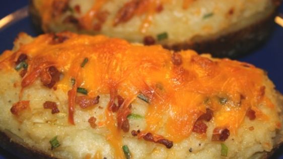 Twice Baked Potatoes With The Works recipe