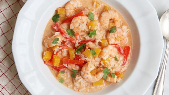 Shrimp And Butternut Squash In Coconut Milk Broth recipe