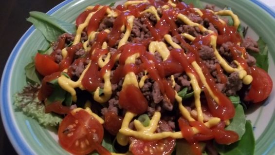 Low Carb I M Dying For A Burger Salad recipe