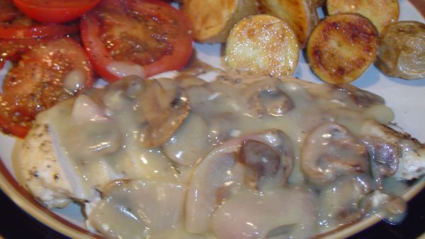 Pan Roasted Chicken With Mushrooms And Rosemary recipe