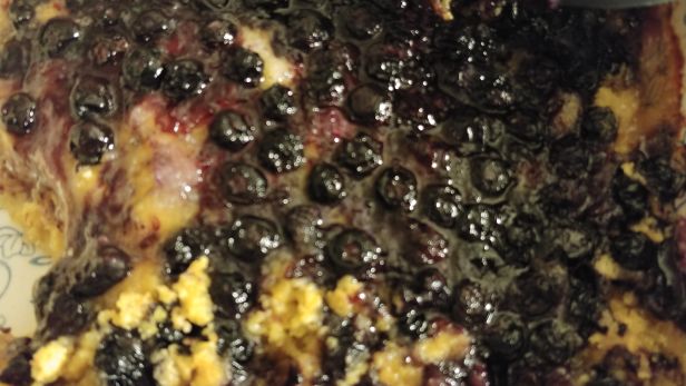 Easy Pineapple Blueberry Crunch Dump Cake recipe