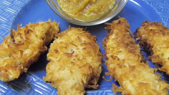 Coconut Chicken With A Tropical Mango Rum Sauce recipe