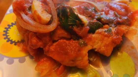 Moroccan Fish With Lemon And Tomatoes recipe