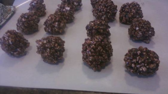 Chocolate Popcorn Balls recipe