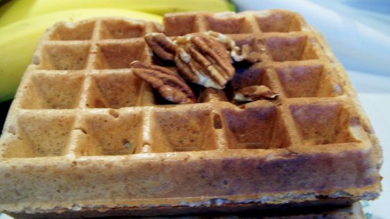 Sourdough Banana Nut Waffles recipe