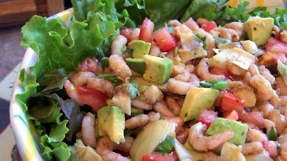Artichoke Avocado Shrimp Salad recipe
