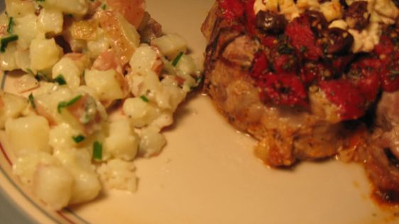 Greek Style Baked Pork Chops recipe