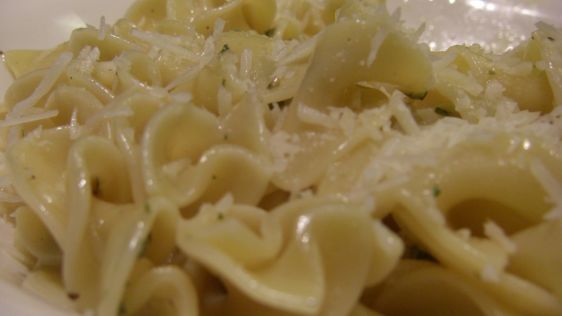 Buttered Noodles With Eggs And Parmesan Cheese recipe