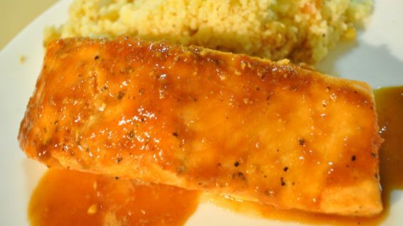 Spicy Maple Baked Salmon recipe