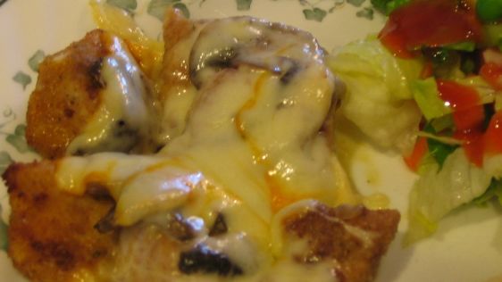 Mushroom Muenster Chicken recipe
