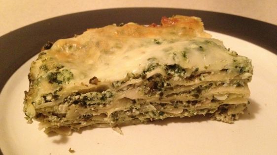 Spinach Artichoke Pesto Lasagna recipe