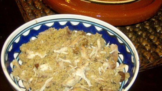 Cinnamon Chicken With Couscous And Dried Fruit recipe
