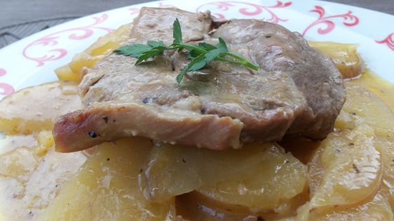 Crock Pot Pork Chops Dinner recipe