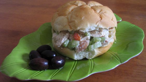 Mediterranean Chicken Salad Sandwiches recipe