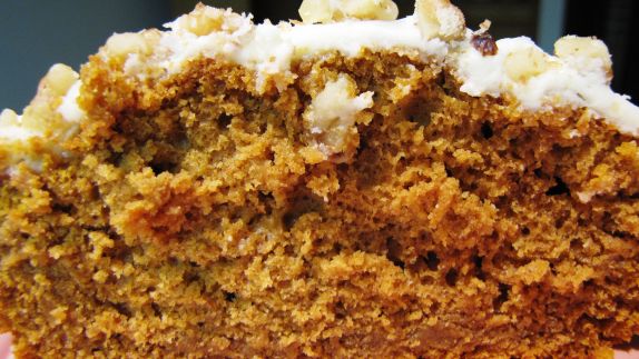 Pumpkin Spice Cake With Orange Buttercream Frosting recipe