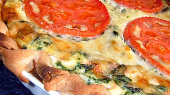 Spinach Ham Quiche recipe