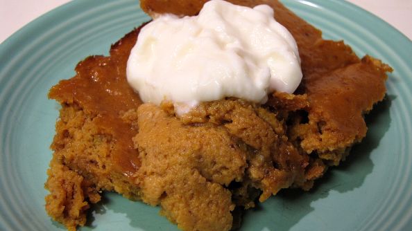 Crustless Gluten Free Pumpkin Pie recipe