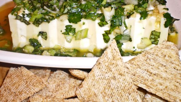 Marinated Cheddar Cheese Block recipe
