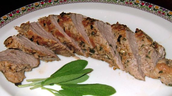 Sage And Garlic Crusted Pork Tenderloin recipe