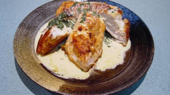 Chicken With Basil And Parmesan recipe