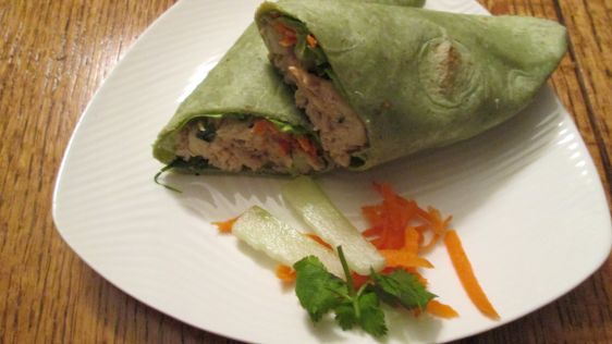 Thai Peanut Chicken Salad Wraps recipe