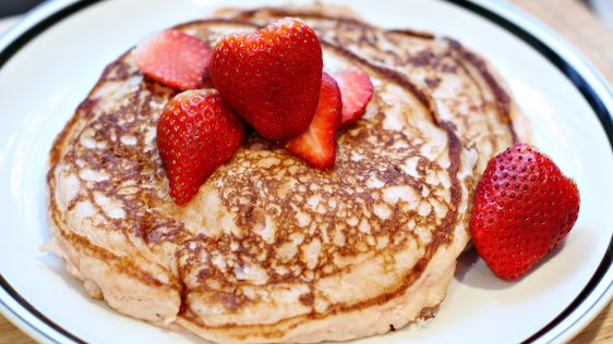 Strawberry Yogurt Pancakes recipe