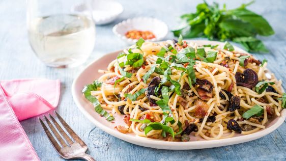 Mushroom Bacon Pasta recipe