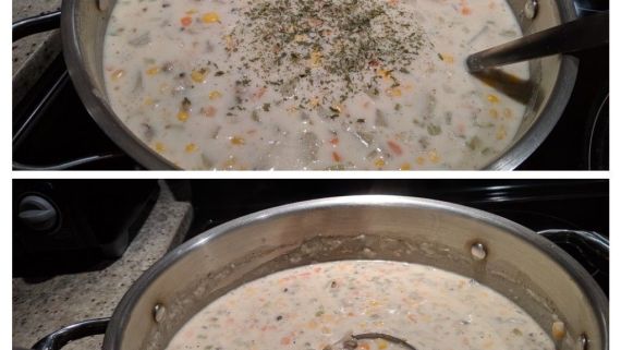 Corn And Clam Chowder From The Really Good Food Cook Book recipe