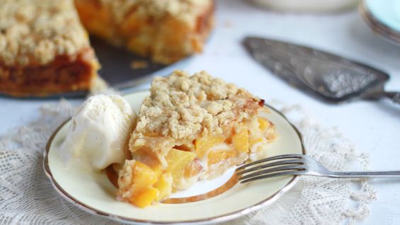 Peaches Cream Pie recipe