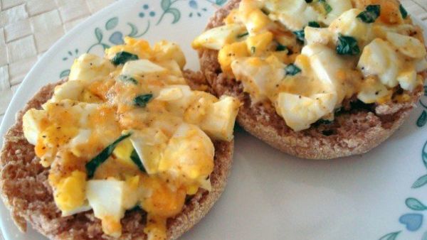 Open Faced Egg Salad Sandwiches recipe