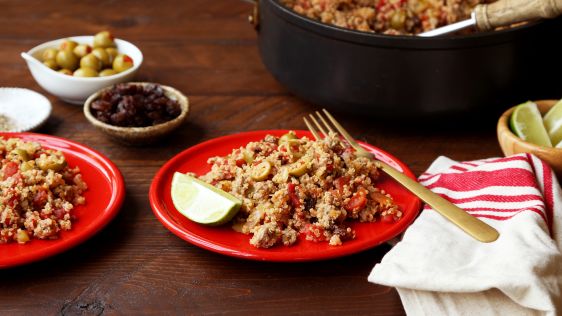 Quinoa Beef Picadillo recipe