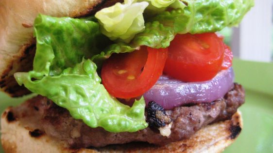 Feta Burgers With Grilled Red Onions recipe