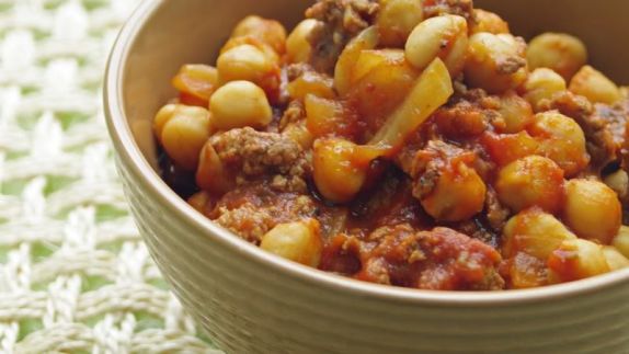 Ground Beef And Garbanzo Bean Casserole recipe
