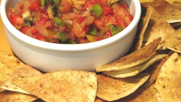 Fruit Salsa With Cinnamon Chips recipe
